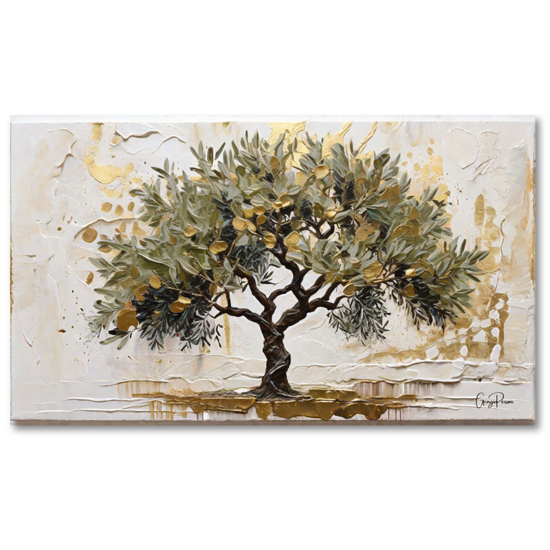 Illustration_of_olive_tree_on_canva_with_gold_details_landscape